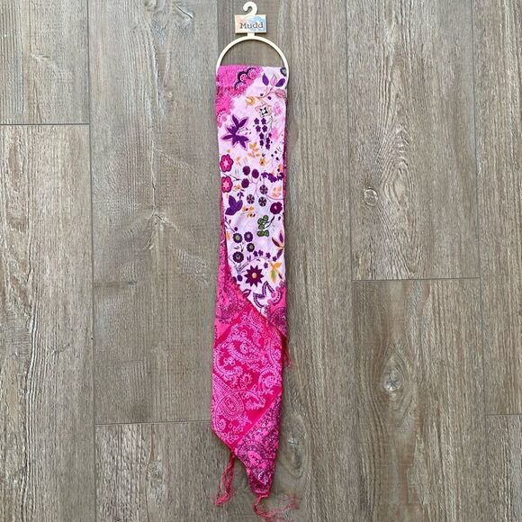 Vintage Deadstock Y2K Mudd Floral & Paisley Patterned Lightweight Scarves - Picture 1 of 4